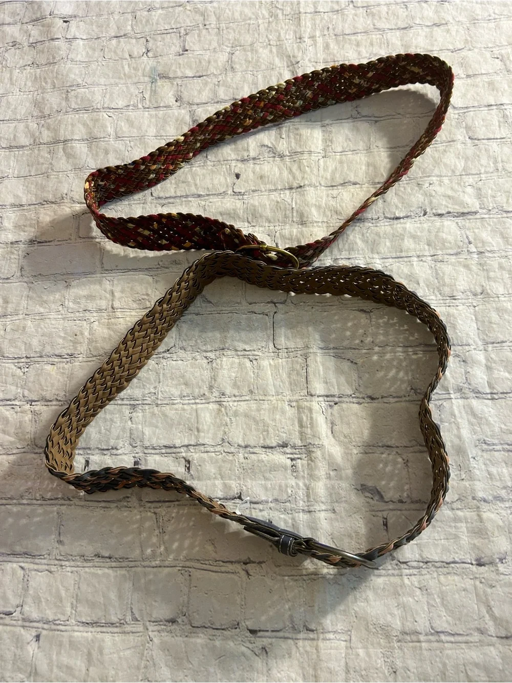 BRAIDED WOVEN MULTI COLORED BOHEMIAN STYLE WIDE BELTS WRAP STYLE